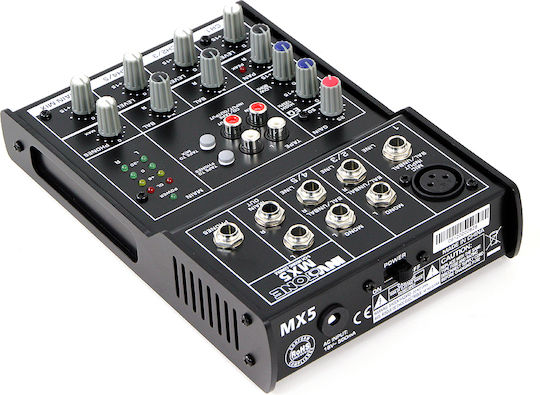 Invotone MX5 MX5 Αναλογική Κονσόλα 5 Καναλιών με Phantom Power & 1 Εισόδο XLR