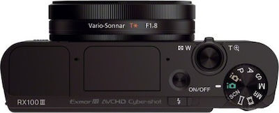 Sony RX100 III Compact Aparat Foto 20.1MP Cu Zoom Optic 2.9x cu Ecran 3" și Rezoluție Video 1920 x 1080 pixeli Negru