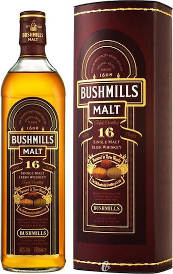 Bushmills Whiskey Irelandς Single Malt 16 Years 40% 700ml