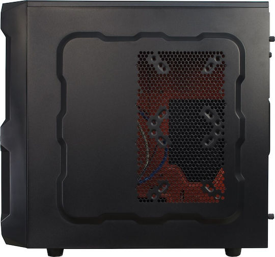 Inter-Tech Eterno H3 Octagon RTX Midi Tower Κουτί Υπολογιστή Μαύρο