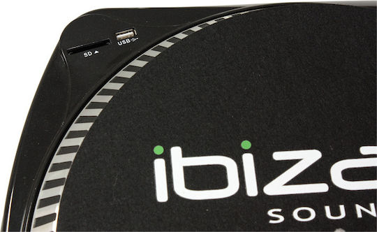 Ibiza Sound Free Vinyl Turntables with Preamp Black