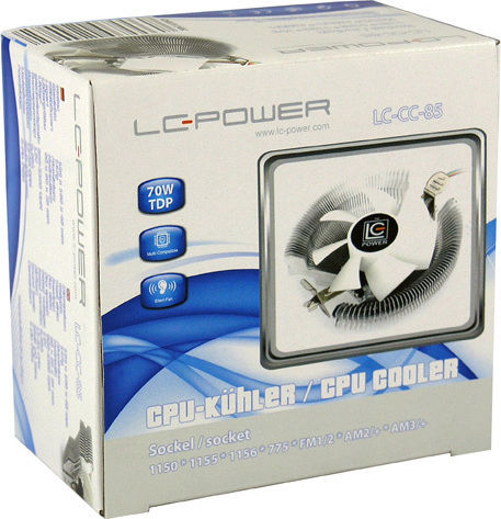 LC-Power LC-CC-85 Ψύκτρα Επεξεργαστή Low Profile για Socket AM4/AM5/115x Λευκή