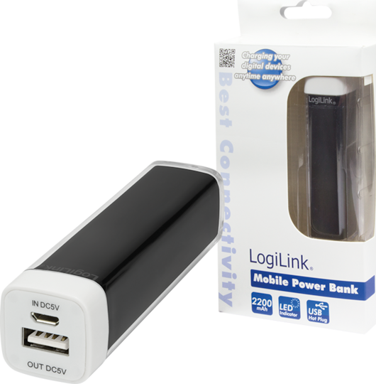 LogiLink PA0064 Power Bank 2200mAh Μαύρο