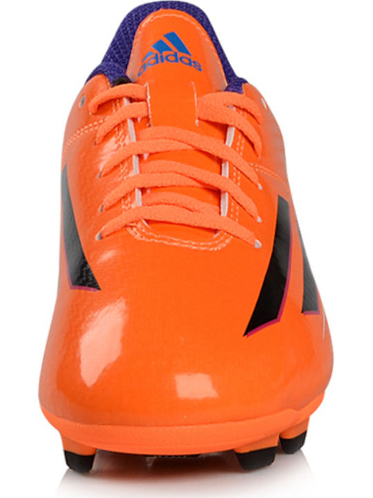 adidas F5 TRX FG Ghete De Fotbal Pentru Copii Cu Crampoane Portocalii