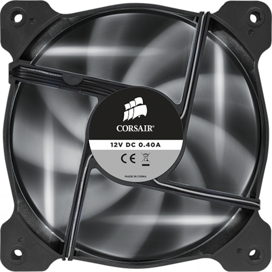 Corsair SP120 LED High Static Pressure 3-Pin White Lighting Case Fan
