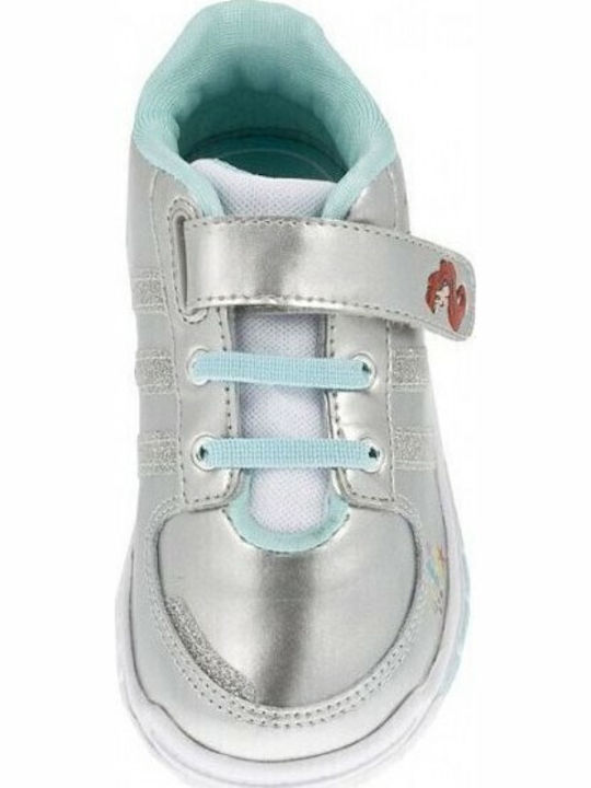 Disney Princess Παιδικά Sneakers με Σκρατς Ασημί