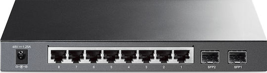 TP-LINK TL-SG2210P v1 Managed L2 PoE Switch with 8 Ethernet Ports and 2 SFP Ports