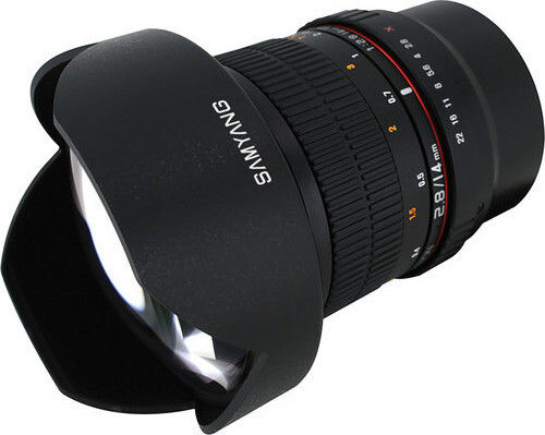 Samyang Full Frame Camera Lens 14mm f/2.8 IF ED UMC Aspherical Wide Angle for Sony E Mount Black