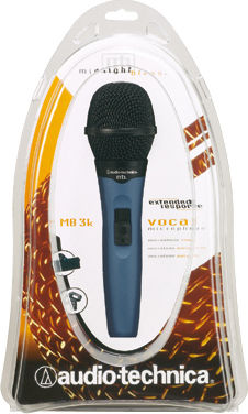 Audio Technica MB3K Δυναμικό Μικρόφωνο XLR Χειρός για Φωνητικά σε Μπλε Χρώμα