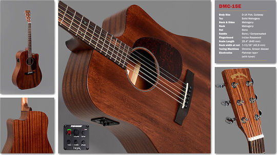Sigma Guitars Ηλεκτροακουστική Κιθάρα Cutaway Natural