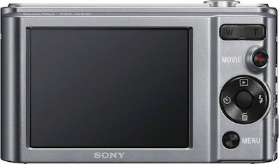 Sony W810 Kompakte Kamera 20.1MP Optischer Zoom 6x mit Bildschirmgröße 2.7" und Videoauflösung 1280 x 720 Pixel Silber
