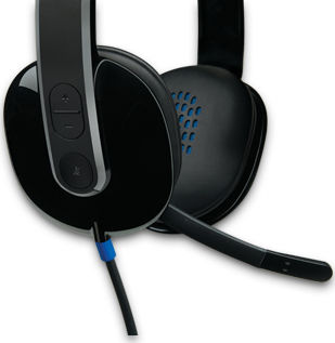 Logitech H540 On Ear Multimedia Ακουστικά με μικροφωνο και σύνδεση USB