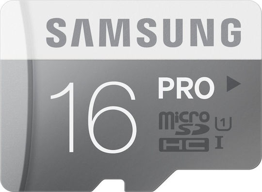 Samsung MB-MG16DA microSDHC 16GB U1 UHS-I 90MB/s с адаптер