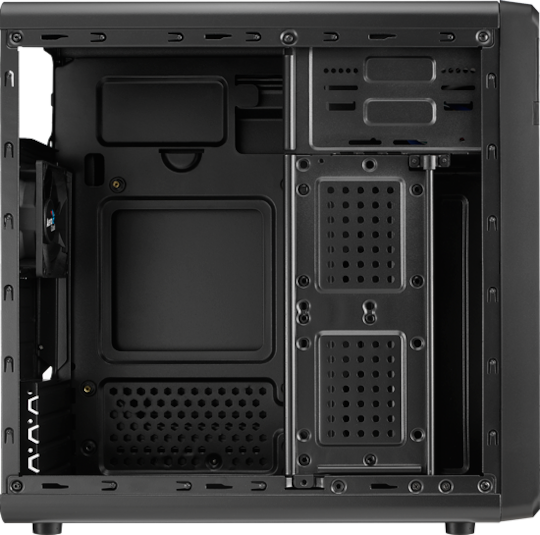 Aerocool QS-180 Midi-Turm Computergehäuse Schwarz