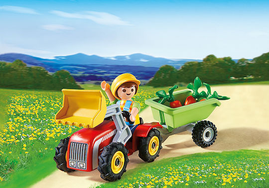 Playmobil Young children with tractor pentru 3+ ani ani