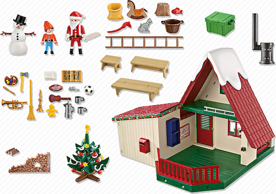 Playmobil Weihnachten Die Hütte des Weihnachtsmanns für 4-10 Jahre