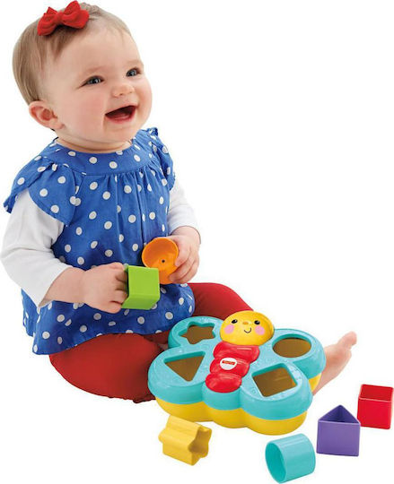 Fisher Price Jucărie de Sortare a Formelor Fluture cu Forme pentru 6++ Luni