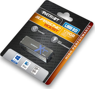 Patriot Supersonic Boost XT 128GB USB 3.0 Stick Μαύρο