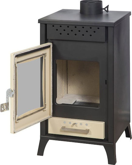 Gekas Metal MG 300 Stahl Holzofen 15kW Beige