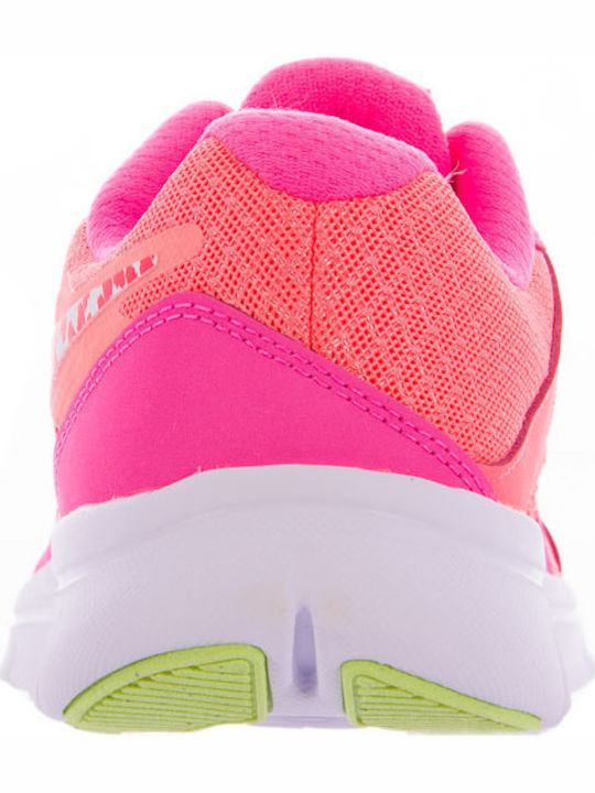 Flex Experience 3 Αθλητικά Παιδικά Παπούτσια Running με Κορδόνια Lava Glow / White / Pink Pow