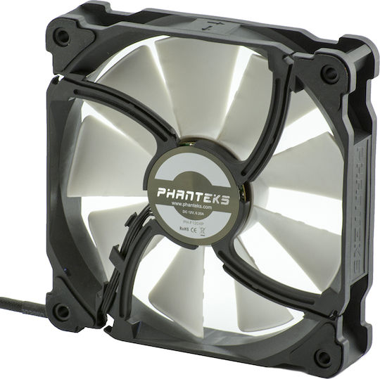 Phanteks PH-F120XP_BK Gehäuselüfter mit Verbindung 4-Pin PWM 1Stück Schwarz