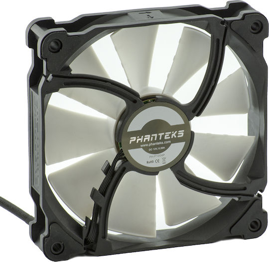 Phanteks PH-F120XP_BK Gehäuselüfter mit Verbindung 4-Pin PWM 1Stück Schwarz