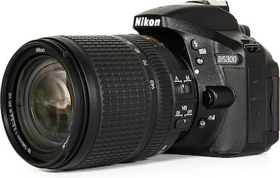 Nikon DSLR Φωτογραφική Μηχανή D5300 Crop Frame Kit (EF-S 18-135mm F3.5-5.6 IS USM + W-E1 Wi-Fi Adapter)Kit (AF-P DX 18-55mm F3.5-5.6G VR + AF-P DX 70-300mm F4.5-6.3G ED VR)Kit (HD DA 18-50mm F4-5.6 DC WR RE + DA 50-200mm F4-5.6 ED WR) Black