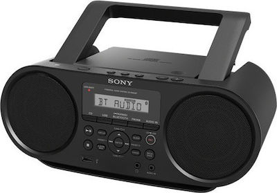 Sony Φορητό Ηχοσύστημα ZS-RS60BT mit CD-Spieler / USB / Radio in Schwarz Farbe