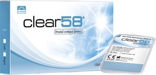 Clearlab Clear58 6 Месечно Контактни Лещи Хидрогел с UV Защита