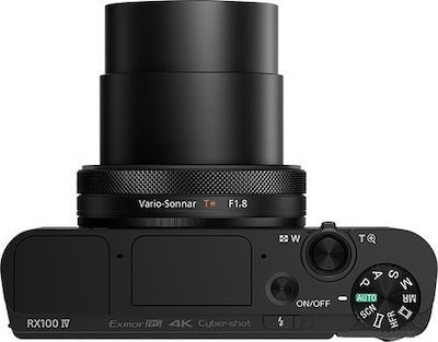 Sony RX100 IV Компактен Фотоапарат 20.1МР Оптично Увеличение 2.9x Черна