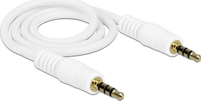 DeLock TRRS 3.5mm male - 3.5mm male Cable White 0.5m (83439)