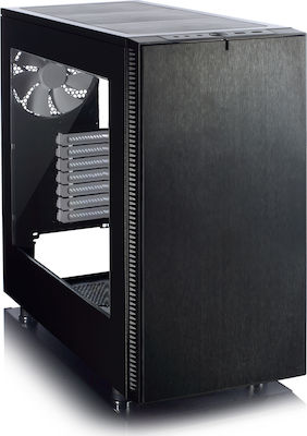 Fractal Design Define S Window Midi Tower Κουτί Υπολογιστή Μαύρο
