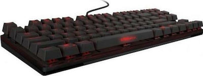 Ozone Strike Battle Gaming Tastatur Tenkeyless mit Beleuchtete Tasten (Englisch US) Rot