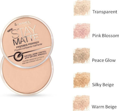 Rimmel Stay Matte Pressed Powder 003 Peach Glow 14gr