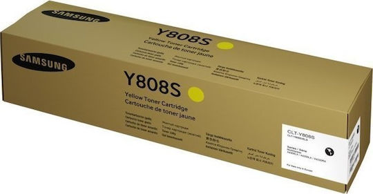 Samsung CLT-Y808S Γνήσιο Toner Laser Εκτυπωτή Κίτρινο 20000 Σελίδων SS735A