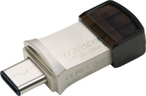 Transcend JetFlash 890 32GB USB 3.1 Stick Ασημί