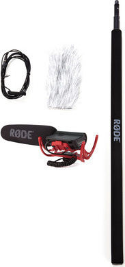 Rode Shotgun / Πυκνωτικό Μικρόφωνο 3.5mm VideoMic Essential Pack Bundle Τοποθέτηση Shock Mounted/Clip On για Κάμερα