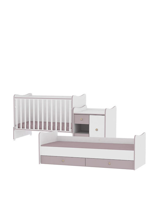 Lorelli Κούνια Πολυμορφική Minimax White & Cappuccino για Στρώμα 60x120cm