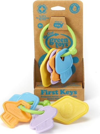 Green Toys Teething Rattle made of Plastic for 0 m+