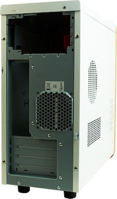 Gembird CCC-P4-H15 Midi Tower Κουτί Υπολογιστή Λευκό