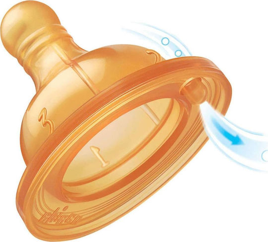 Chicco Physiological Θηλές από Καουτσούκ Ρυθμιζόμενης Ροής για 2+ μηνών 2τμχ