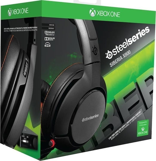 SteelSeries Siberia X800 Ασύρματο Over Ear Gaming Headset με σύνδεση 3.5mm