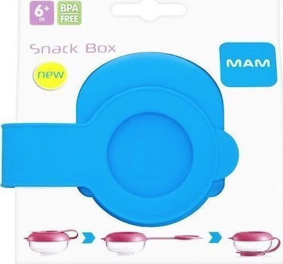 Mam Baby Food Bowl Snack Box - Μπολάκι για Snack 6m+ made of Plastic Blue 529