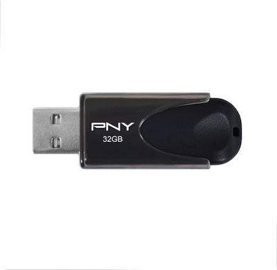 PNY Attaché 4 32GB USB 2.0 Stick Schwarz