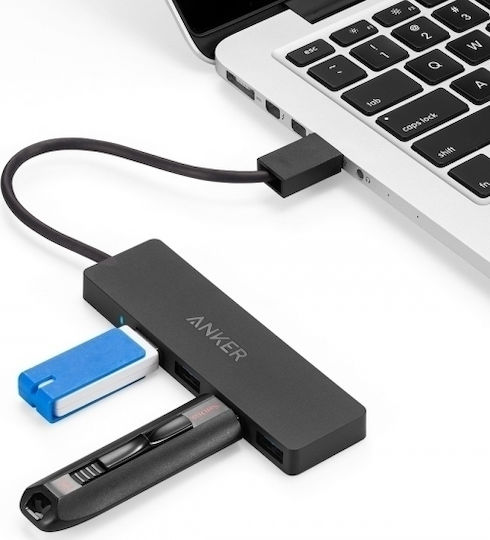 Anker Хъб 4 Порта USB 3.0 с Връзка USB-A