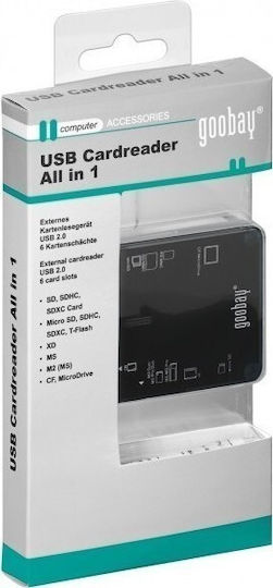 Goobay Card Reader USB 2.0 για SD/microSD/MemoryStick/CompactFlash/xD