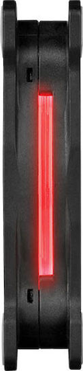 Thermaltake Riing 12 LED Case Fan 120mm 1500rpm 40.6cfm with RGB Lighting and 4-Pin PWM Connection