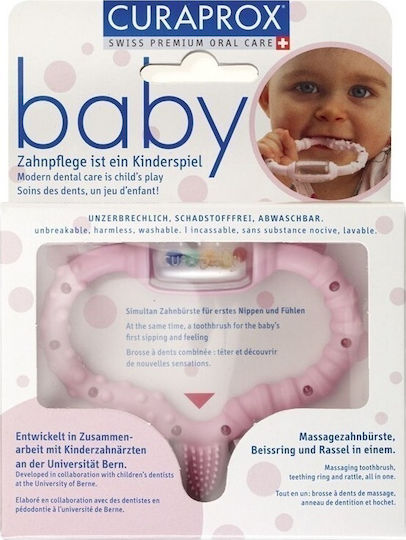 Curaprox Curababy Bitering Teething Ring from Plastic for 2 Months+