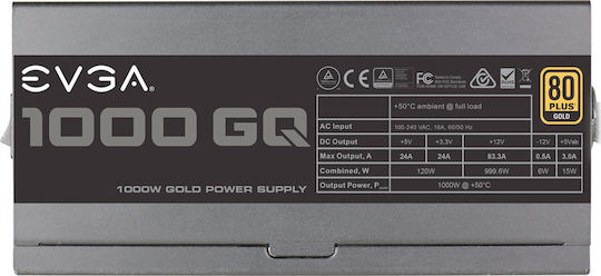 EVGA 1000 GQ rev. 2.0 1000W Schwarz Computer-Netzteil Semi-Modular 80 Plus Gold