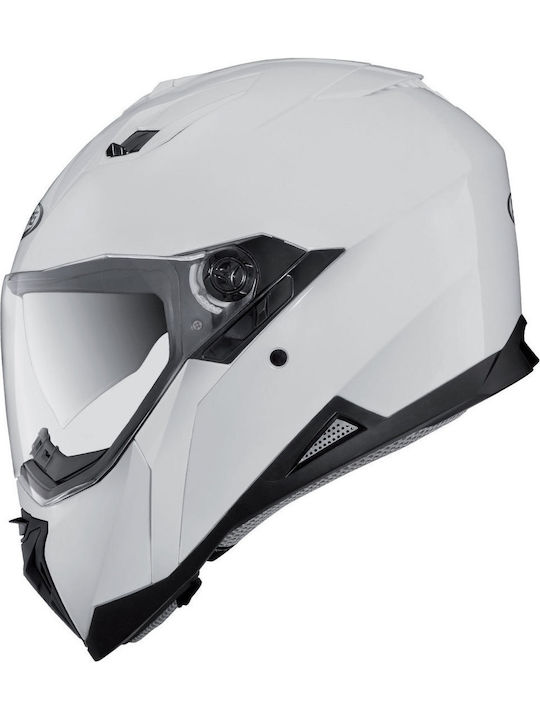 Stunt White Κράνος Μηχανής Full Face 1450gr με Sunvisor
